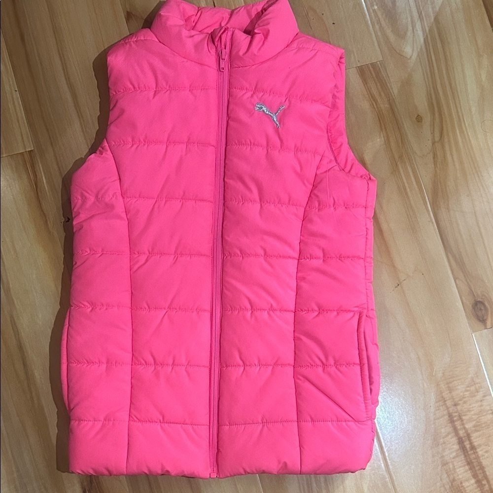 Puma Bright Pink Puffer Vest